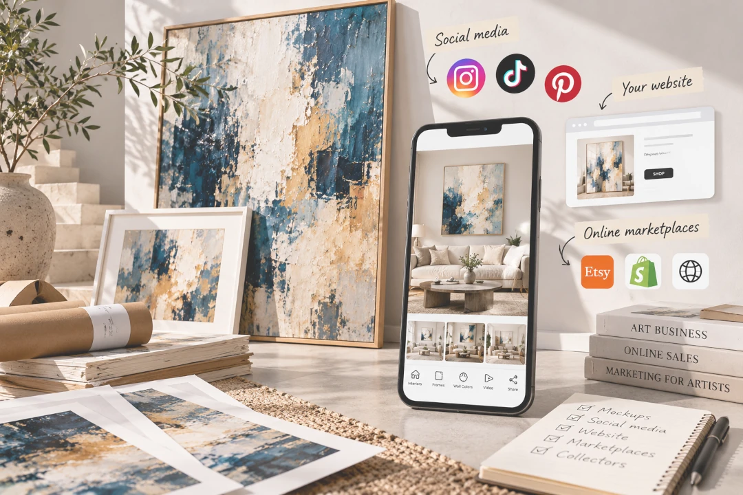 Artist selling art directly without a gallery